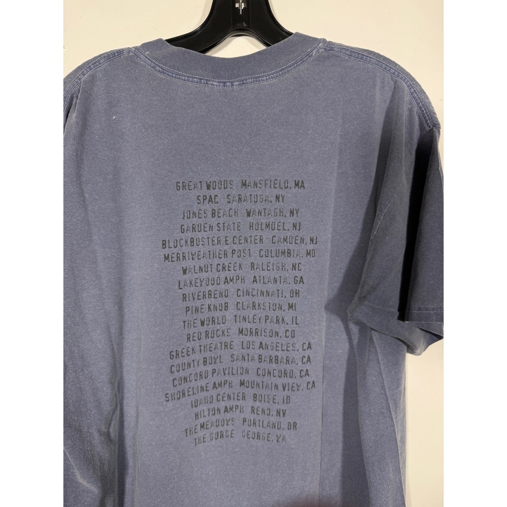 Vintage 1999 Tour Shirt Bonnie Raitt Jackson Browne Anvil Blue Large 90s Music - Picture 4 of 7